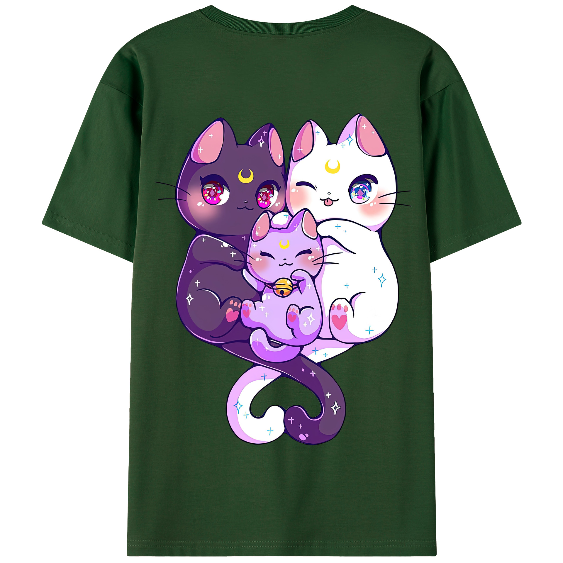 （画像用） 美少女戦士セーラームーン Sailor Moon 綿100％半袖Tシャツ（背面プリント）